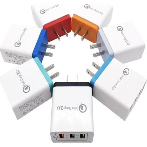 1000 PCS QC3.0 Travel Adapter Quick Charge Fast USB Charger 18W Portable Wall Adapter For Mobile Phone