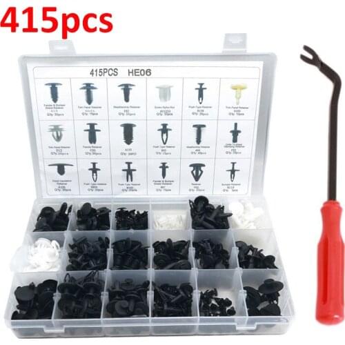 415Pcs Auto Fastener Clip Car Retainer Kit Door Trim Panel Clips for Ford Chrysler Toyota Camry Honda Nissan Mazda Chevy