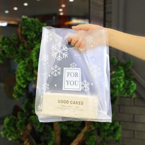 50pcs Plastic Gift Bags Shopping Bag Carry Bag Christmas Baby Shower Party Favor Cake Wrapping Pouches