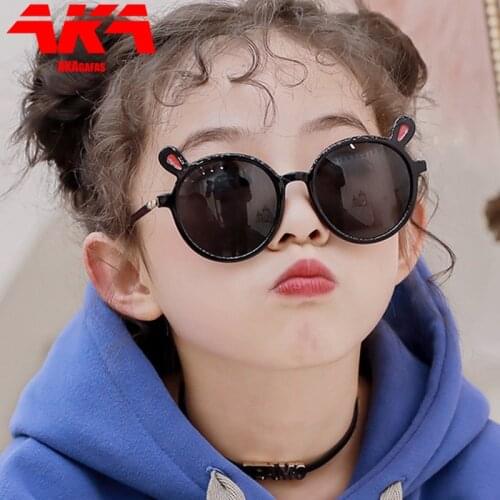 AKAgafas Rabbit Ears Sunglasses Children Cute Sun Glasses for Kids Classic Brand Designer Eyeglasses Goggle Shades for Boy Girl