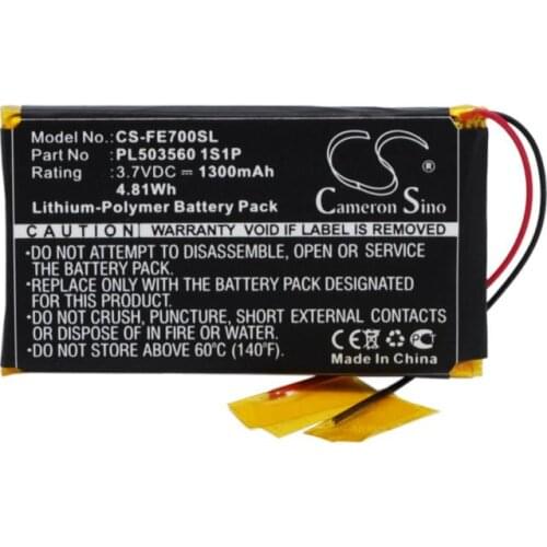 Cameron Sino 1300mAh battery for FIIO EO7K PL503560 1S1P Amplifier Battery