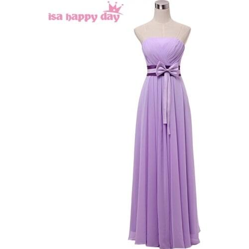 Long elegant plus size women lilac v neck chiffon fitted prom dresses 2020 under $50 formal dress for wedding occasions W2742