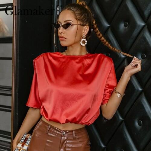 Женские футболки с коротким рукавом Glamaker China At AliExpress