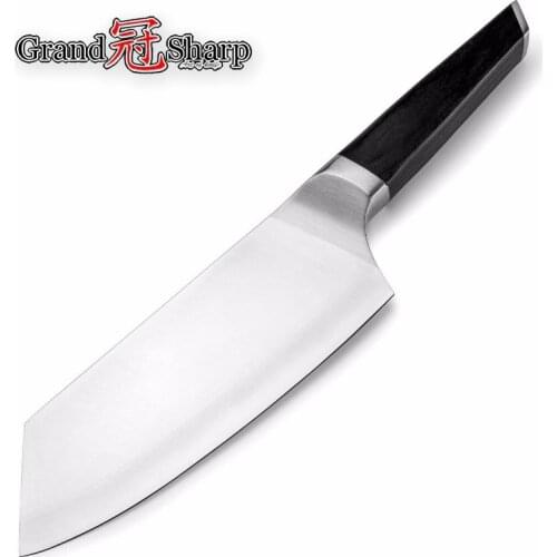 Cleaver Knife 7.7 Inch 3 Layers Japanese AUS-10 Stainless Steel Kitchen Knives Chef Chopping Vegetables Slicing Cooking Tools