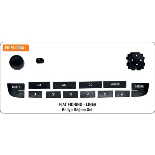 ALTEC FIAT Fıorıno-Lınea For Radio Button Set EK-FI-0534