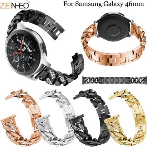 Fashion Metal Strap 46mm wristband For Samsung Galaxy Watch Bracelet replacement For Samsung Galaxy watch Bands 22mm Straps