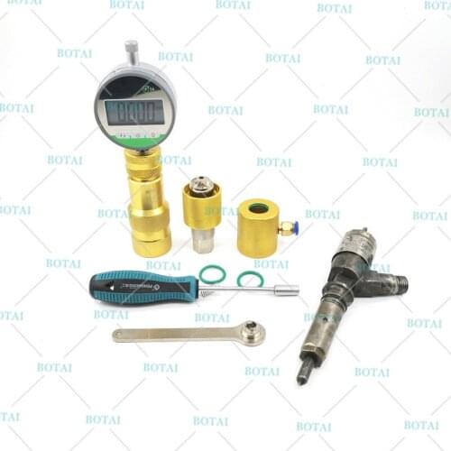 Common Rail Injector Solenoid Valve Gap Stroke Adjusting Measure Tool Kits for Caterpillar 320D 326-4700 and C6 C6.4 injector