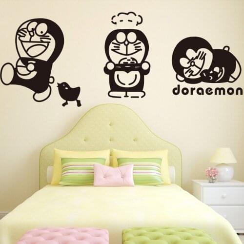 KIDS ROOM WALLS MATTER Home Decor Doraemon Cartoon Vinyl Wall Stickers Wall Decals Size 56x142cm
