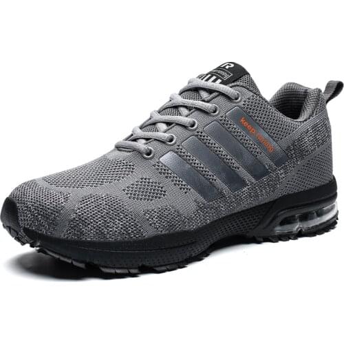 2019 New Air Cushion Running Shoe Men Women High Quality Couple Weave Sneaker Breathable Hot Sport Shoe Athletic Walking Trainer