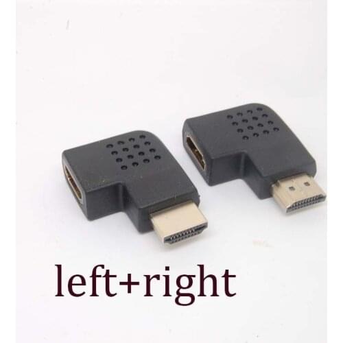 New new 90Degree left/right Angle Male to Female Adapter Cable Connector HDMI HDTV