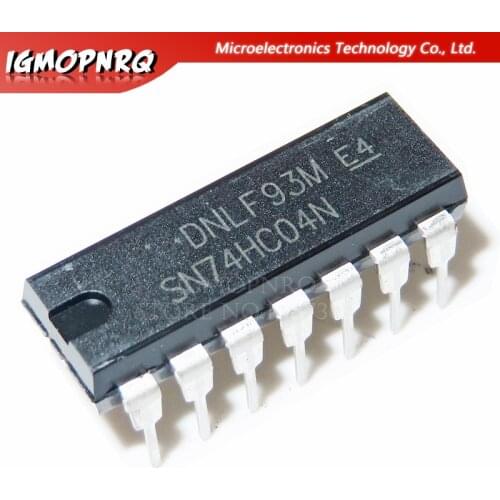 10pcs sn74hc04n 74HC04N 7404 74HC04 Hex Inverter DIP-14 new original