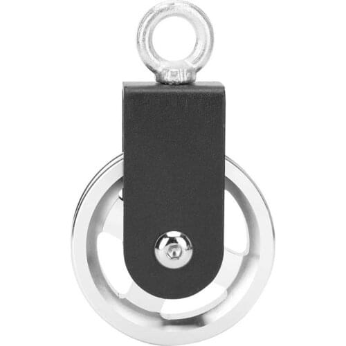 Single Pulley Stainless Steel Heavy Duty Lifting Rope Cable Guide Wheel Workout DIY Fitness Equipment Gym Cable Silent Wheel Gym