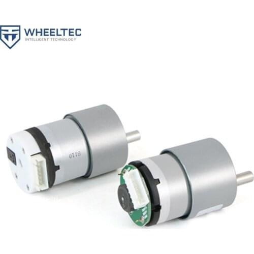 The inverted pendulum of two-wheel self-balancing trolley with encoder and encoder for speed measurement is upright