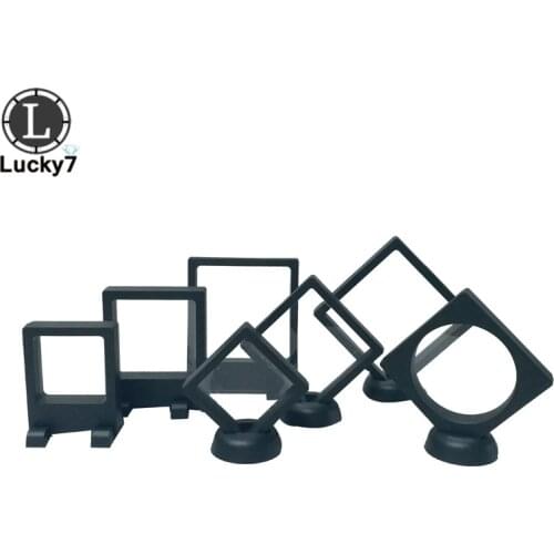 Black PE film hanging jewelry display box suspension box ring bracelet earrings elastic film transparent jewelry storage rack