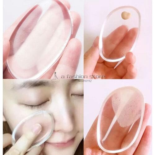 Transparent Silicone Powder Puff Jelly Powder Puff With Simple Soft Silicone Powder Puff Cosmetic Puff Make Up Beauty Tools