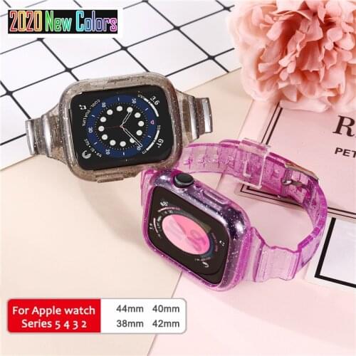 Strap for Apple Watch 5 Band 40mm 44mm iWatch serie 4/5/6/SE Elastic Belt Silicone Solo Loop bracelet Apple watch band 42mm 38mm