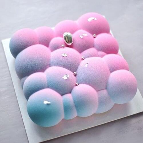 Irregular Cloud Shape SIlicone Mousse Cake Mold 3D Decorating Baking Tools DIY Cookie Dessrt Cake Pan Moulds