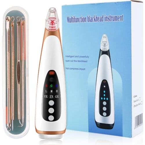 Blackhead Remover Face Deep Nose Cleaner T Zone Pore Acne Pimple Removal Vacuum Suction Facial Black Spot Beauty Clean