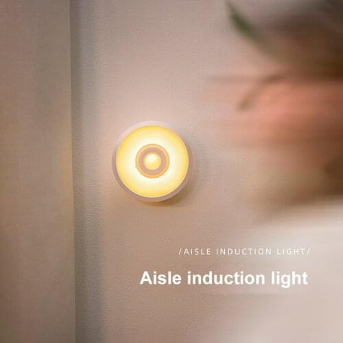 LED Motion Sensor Light Automatic Wireless Intelligent Induction Charging Led Night Light Entrance Wall Touch Wardrobe Light