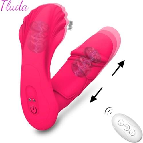 Thrusting Dildo Vibrator Wireless Remote Control Clitoris Stimulator Vibrators Female Sex Toys for Women Toys for Adults 18