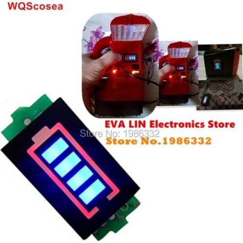 WS16 6S 18650 Li-po Li-ion Lithium Battery Packs Battery Capacity Indicator Meter Power Level Tester Module Display Board Panel