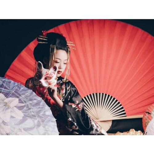 Japanese Custom Made Kimono Fashion Plum Flower Costume Beautiful Woman Dress Japanese Performance Kimono Woman Shoot Clothing