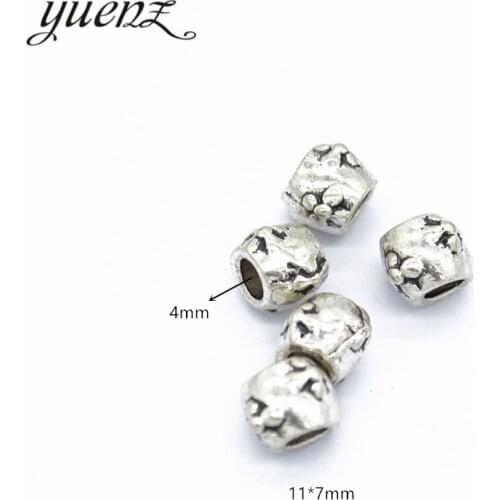 YuenZ 10pcs Vintage Round Bead Charms big hole Beads European pendant fit for necklace bracelet DIY pendants 11*7mm R31