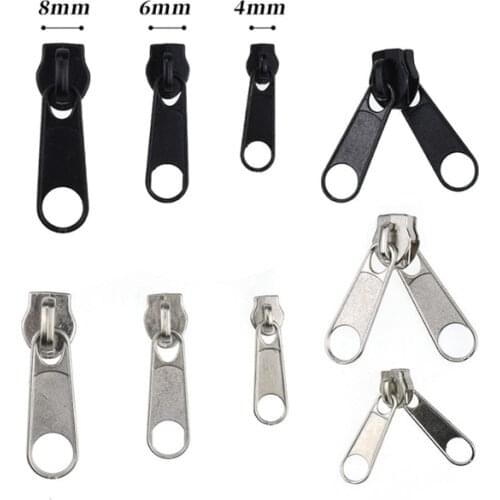 5pcs Size 3/5/8 Fix Zipper DIY Zip Slider Replacement For Handwork Sewing Tailor Tools Repair Kit Clothing Accessories