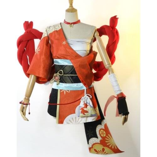 Genshin Impact Yoimiya Cosplay Costume Carnival Halloween Women Hot Game lolita Japan Style Outfit