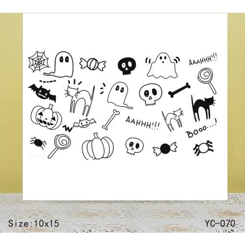 ZhuoAng Ghost Claus Clear Stamps For DIY Scrapbooking/Card Making Decorative Silicon Stamp Crafts