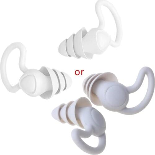 2021 New 1Pair Noise Cancelling Earplugs Waterproof Diving Sleeping Anti-Noise Ear Plug for Soft Silicone Ear Protector