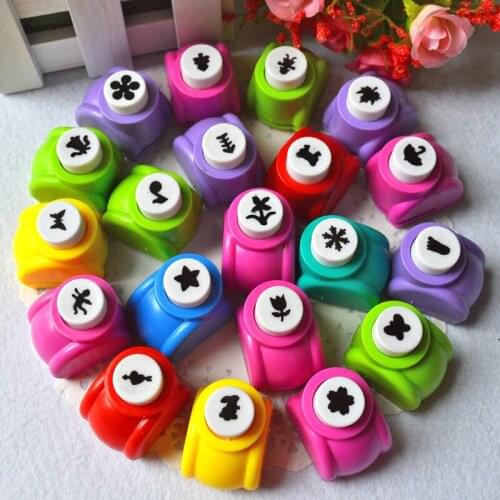 MINI Color DIY Hole Puncher Embossing Scrapbooking Boundary Perforator Creative Paper Cutter Children Gift Toys 10pcs SK779