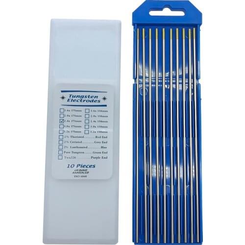 10PCS/Set Professional Tungsten Electrodes Welding Electrodes 1.6 2.4 mm