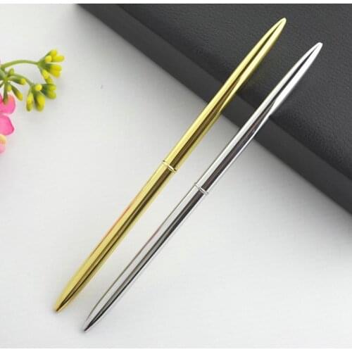 100pcs Arrival Stainless steel rod rotating metal ballpoint pen commercial gift stationery SN833