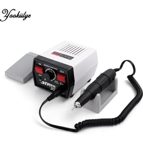 65W 35000RPM Electric Nail Drill Machine 204 Nail Polish Manicure Pedicure File Bits Nail Art Polisher Pedicure Drill Set Black