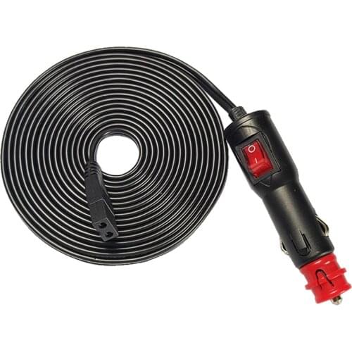 JKM Car Refrigerator Warmer Extension Power Cable Auto Cigarette lighter plug Cooler Charging Replacement Line