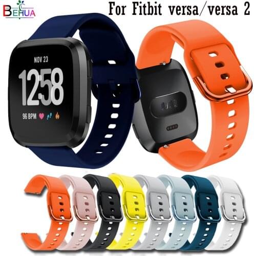 BEHUA Silicone Sports Wristband For Fitbit Versa 2 Replacement Bracelet Watchstrap Watchband For Fitbit versa / Lite Accessories