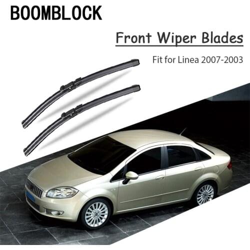 BOOMBLOCK 2pcs Car Accessories Windscreen Rubber Original Wiper Blades Arm Kit For Fiat Linea 2007 2008 2009 2010 2011 2012 2013