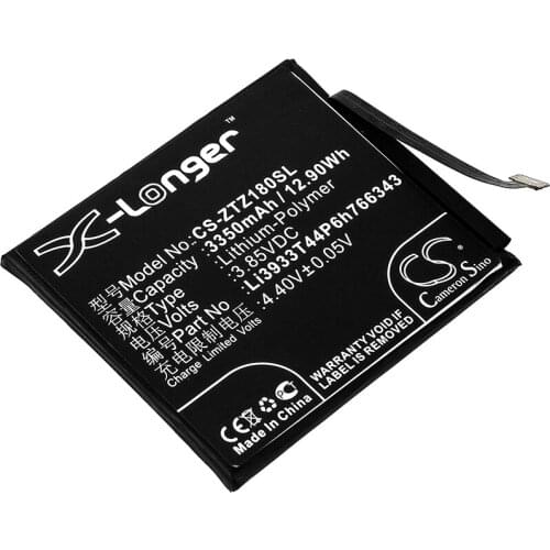 CS 3350mAh / 12.90Wh battery for Nubia NX611J, Z18 mini Dual SIM, Z18 mini Dual SIM TD-LTE Li3933T44P6h766343