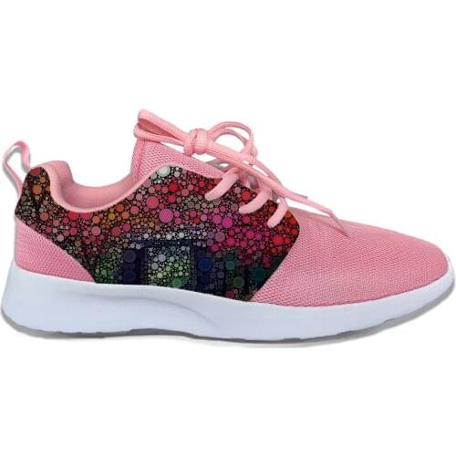 Colors bubble Multicolor Abstract Retro Spot New Lightweight Sport Running Mesh Shoes Men Women Casual Breathable Sneakers