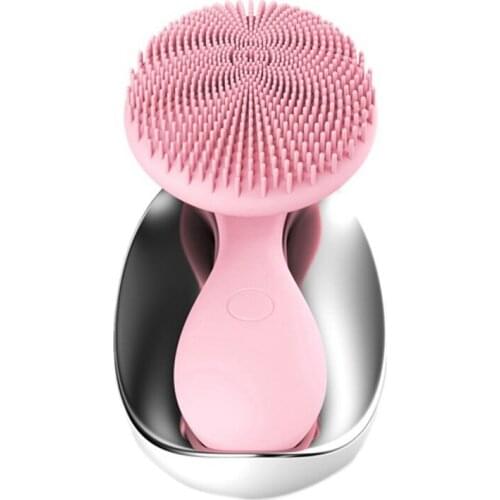 Electric Facial Cleansing Brush Skin Washing Massager USB Silicone Cleansing Brush