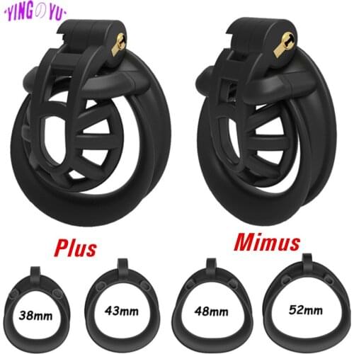 Creative Mimus/Plus Male Chastity Device Penis Rings Mamba Cock Cage Cobra Chastity Belt Dick BDSM Bondage Sex Toys For Men Gay