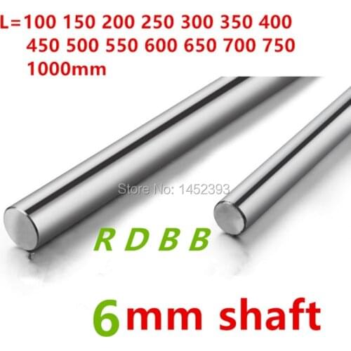 6mm linear shaft 200mm rod shaft WCS 6mm linear shaft L200mm chrome plated linear motion guide rail round rod cnc parts