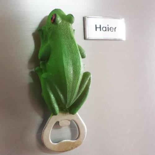 Cute frog relief fridge magnetic stick beer bottle opener