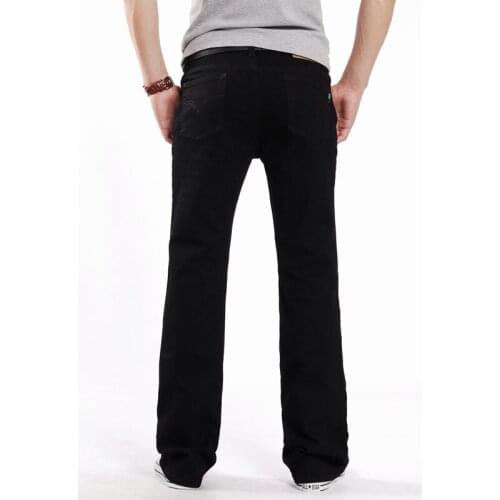 2021 New Mens Flare Jeans Man Vintage Trousers High Waist Flares Jeans For Men Bootcut Blue Jeans Hommes bell bottom jeans men