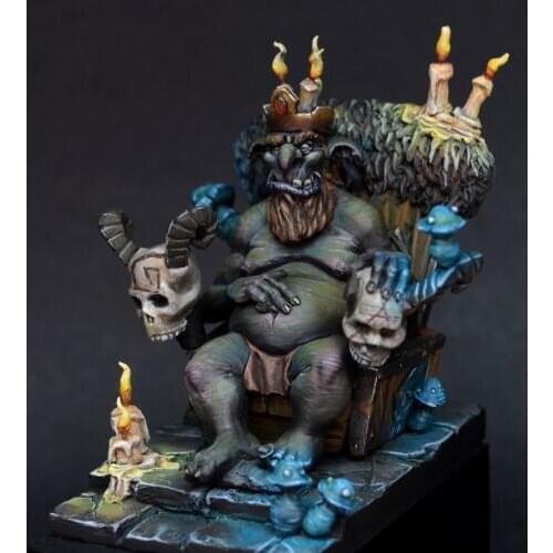 New Unassembled 1/32 54mm Goblin King Realm Ruler 54mm Resin Kit DIY Toys Unpainted resin model