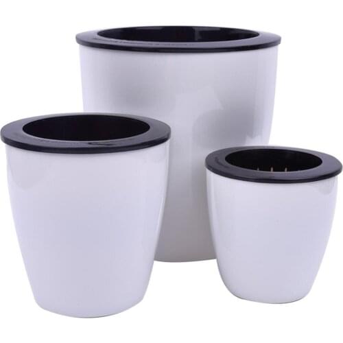 New Self-watering Plant Flower Pot Wall Hanging Planter Vertical Home Garden Decor