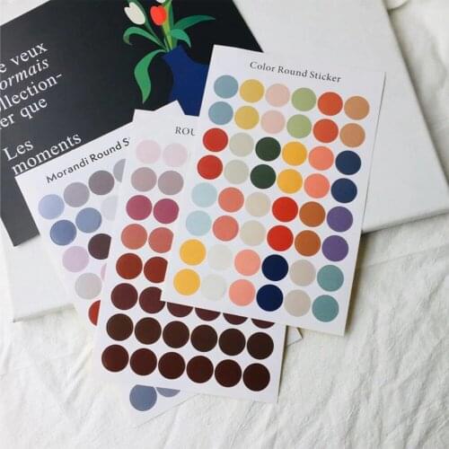 DIY Stickers Dot Earth Color Moon Scrapbook Album Photo Wall Journal Project Making Happy Card Decoration Sealing Label