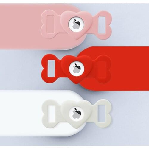 Silicone Protective Case for Apple Airtags Tracking Protector Cover For Dog Soft Anti-lost Locator Tracker Accessories