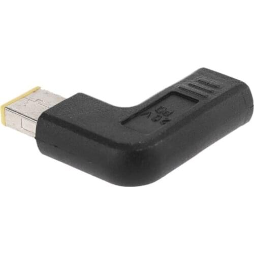 Type-C Female to Square DC Male PD Power Charger Connector Cable Adapter Converter for Le-novo Thinkpad Notebooks